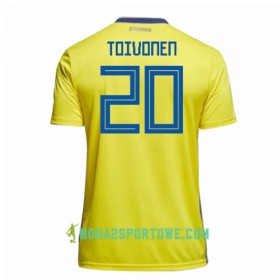 Koszulka Szwecja Toivonen 20 Mistrzostwa Świata 2018 Domowe Stroje Piłkarskie